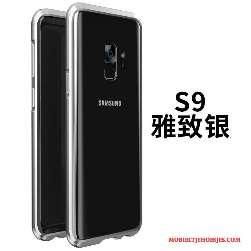 Samsung Galaxy S9 Bescherming Hoes Metaal Hoesje Glas Ster Telefoon