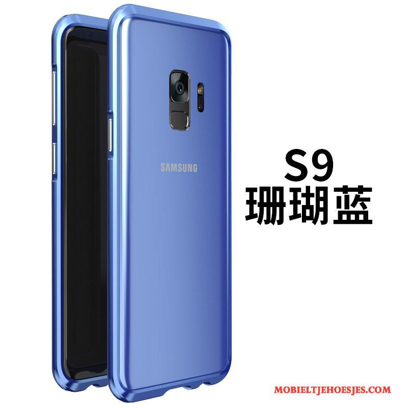 Samsung Galaxy S9 Bescherming Hoes Metaal Hoesje Glas Ster Telefoon