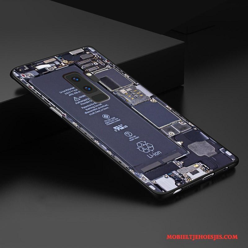 Samsung Galaxy S9+ Bescherming Reliëf Pas Ster Driedimensionaal Hoesje Telefoon Schrobben