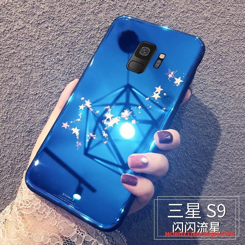 Samsung Galaxy S9 Blauw All Inclusive Glas Ster Hoesje Telefoon Anti-fall Trendy Merk