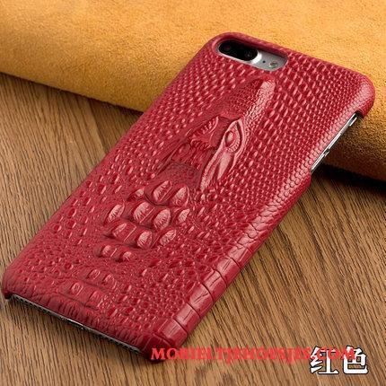 Samsung Galaxy S9 Chinese Stijl Hoesje Telefoon Bedrijf Bruin Anti-fall Draak Echt Leer