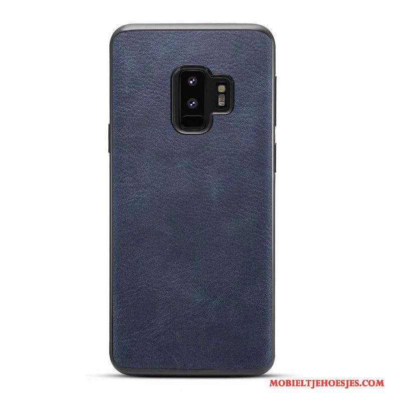 Samsung Galaxy S9+ Eenvoudige Anti-fall Vintage Bedrijf Hoesje Telefoon All Inclusive Ster