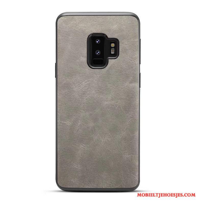 Samsung Galaxy S9+ Eenvoudige Anti-fall Vintage Bedrijf Hoesje Telefoon All Inclusive Ster