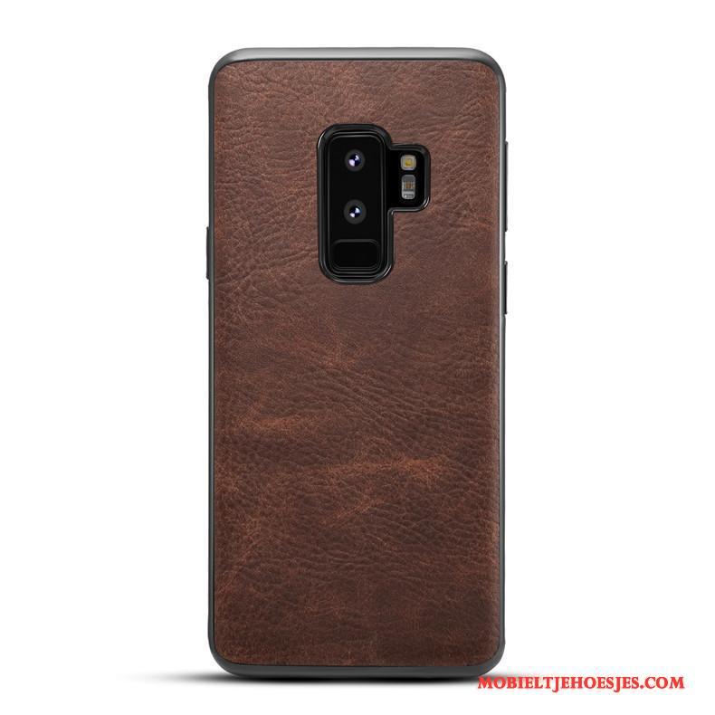 Samsung Galaxy S9+ Hoes Ster All Inclusive Bescherming Siliconen Vintage Hoesje Telefoon