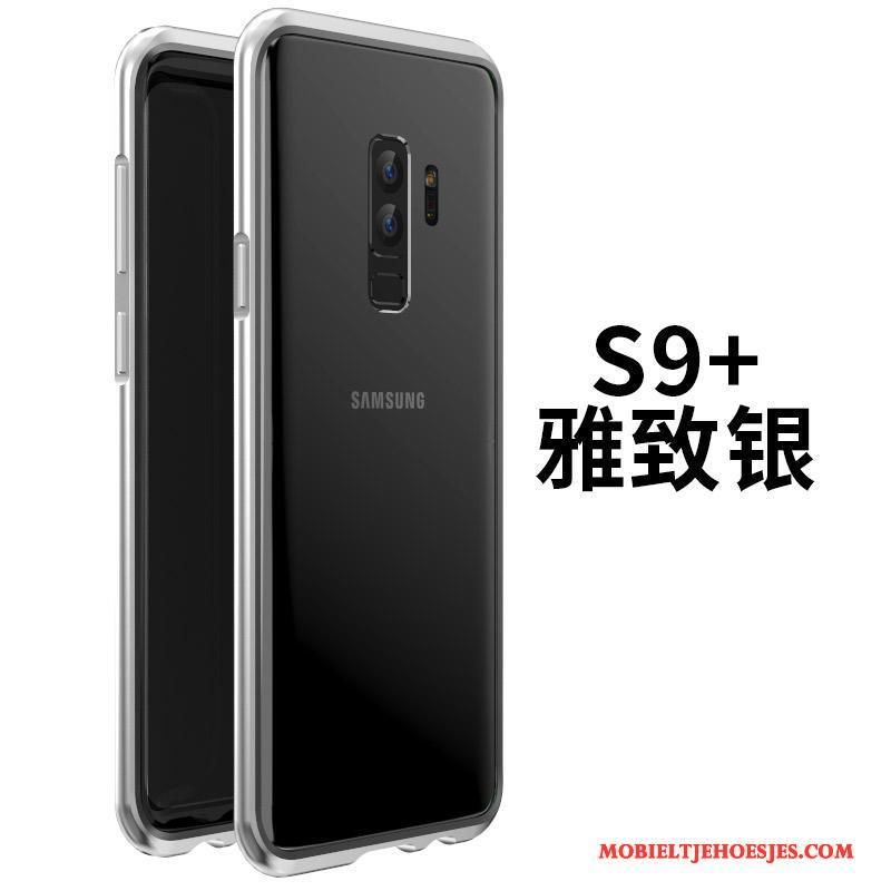 Samsung Galaxy S9+ Hoesje Bescherming Blauw Ster Omlijsting All Inclusive Metaal