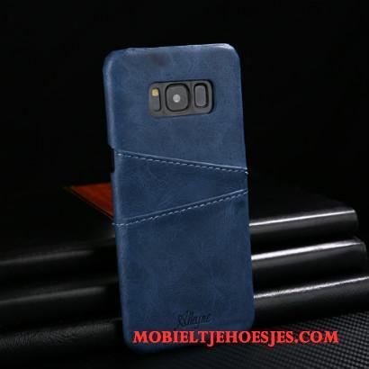 Samsung Galaxy S9 Hoesje Bescherming Mode Anti-fall Mobiele Telefoon Achterklep Leren Etui Rood