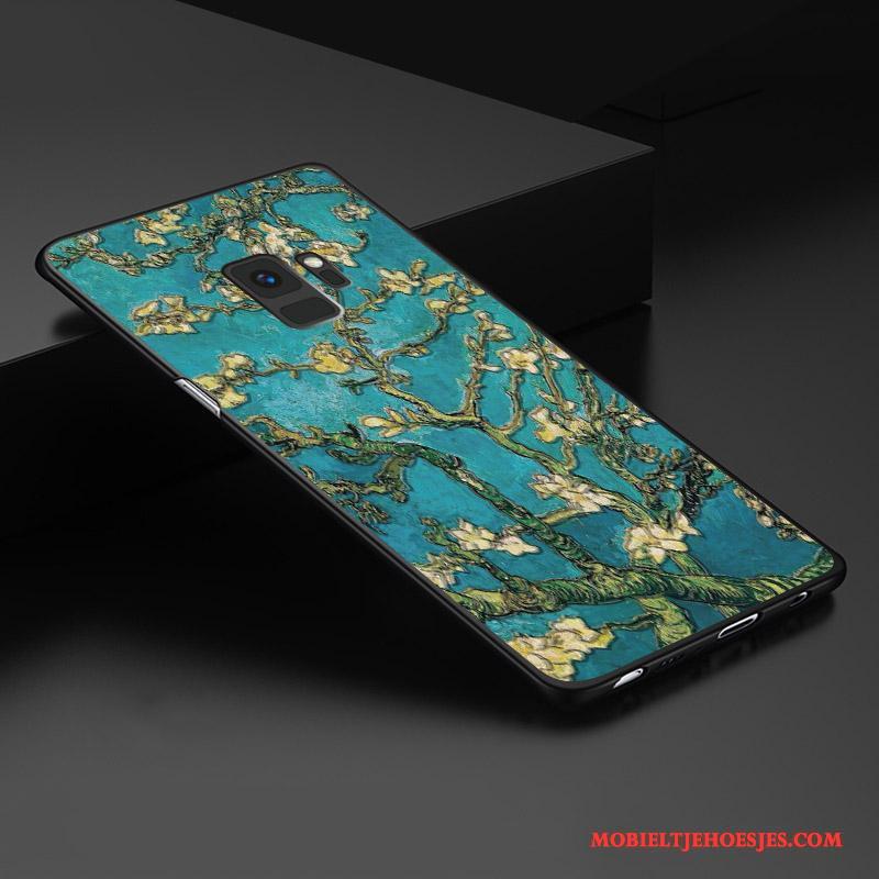 Samsung Galaxy S9 Hoesje Driedimensionaal All Inclusive Ster Bescherming Groen Hoes Anti-fall