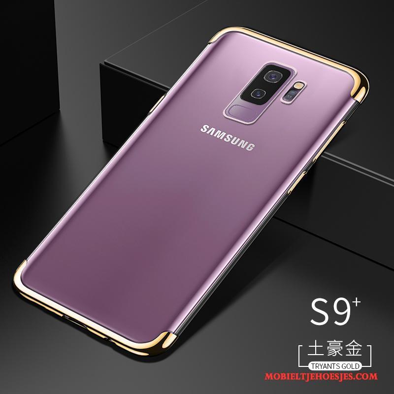 Samsung Galaxy S9+ Hoesje Persoonlijk Ster Doorzichtig Blauw All Inclusive Siliconen Zacht