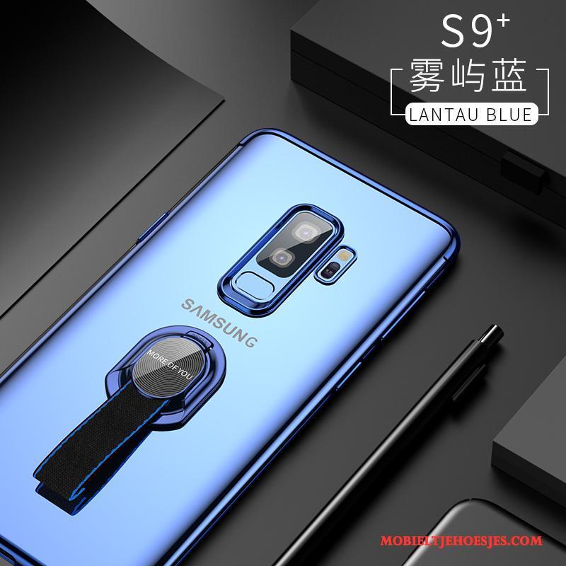 Samsung Galaxy S9+ Hoesje Persoonlijk Ster Doorzichtig Blauw All Inclusive Siliconen Zacht