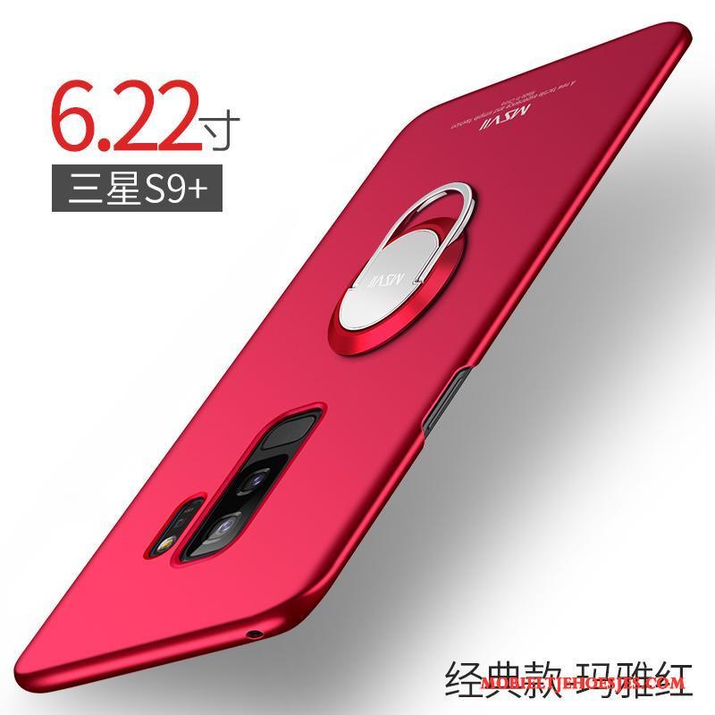 Samsung Galaxy S9+ Hoesje Telefoon All Inclusive Anti-fall Hard Rood Dun Schrobben