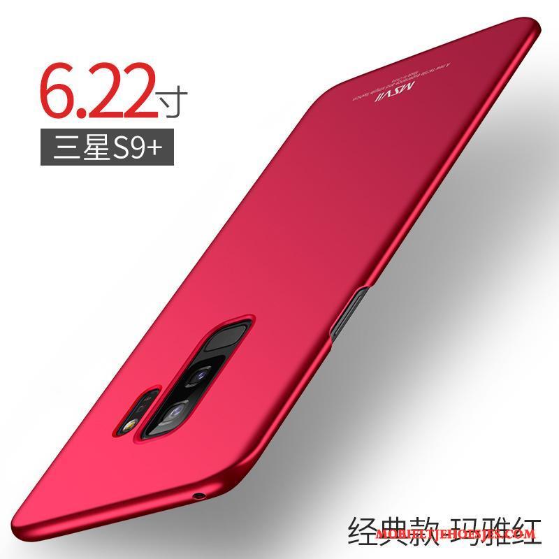 Samsung Galaxy S9+ Hoesje Telefoon All Inclusive Anti-fall Hard Rood Dun Schrobben