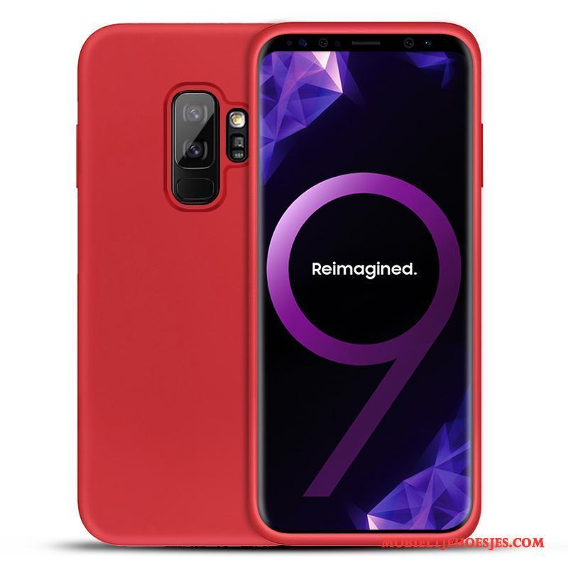 Samsung Galaxy S9+ Hoesje Telefoon All Inclusive Siliconen Rood Bescherming Anti-fall Ster