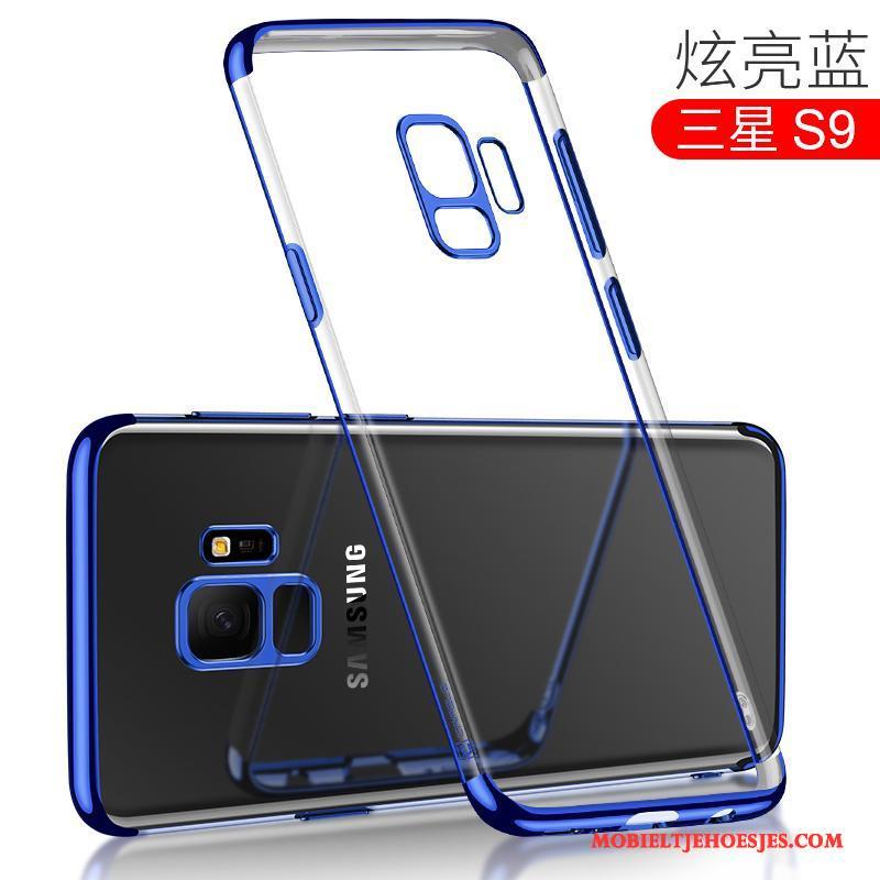 Samsung Galaxy S9 Hoesje Telefoon Anti-fall All Inclusive Doorzichtig Blauw Bescherming Dun