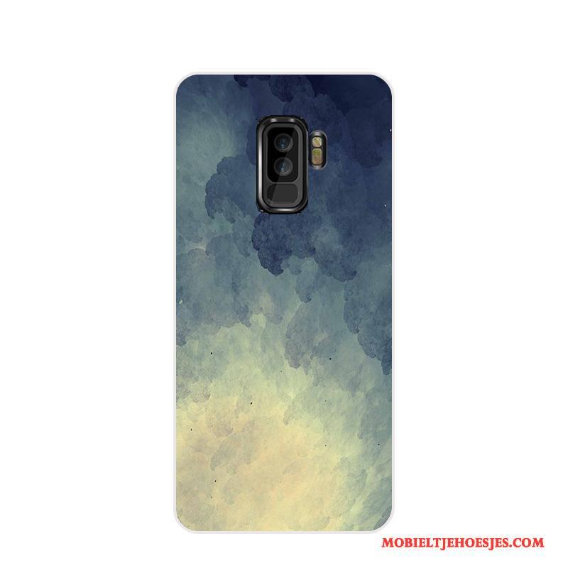 Samsung Galaxy S9+ Hoesje Telefoon Dun Fiber Roze Bescherming Ster