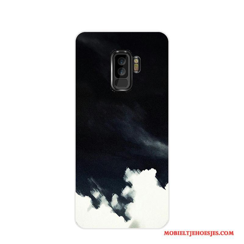 Samsung Galaxy S9+ Hoesje Telefoon Dun Fiber Roze Bescherming Ster