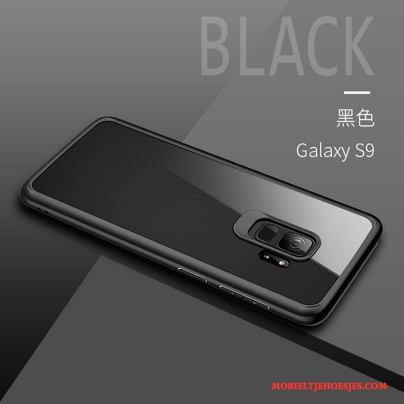 Samsung Galaxy S9 Hoesje Zwart Rood All Inclusive Persoonlijk Doorzichtig Ster Eenvoudige
