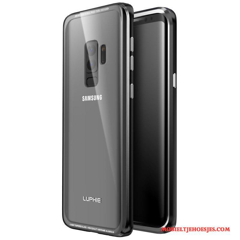 Samsung Galaxy S9+ Metaal Scheppend Ster All Inclusive Bescherming Hoesje Omlijsting