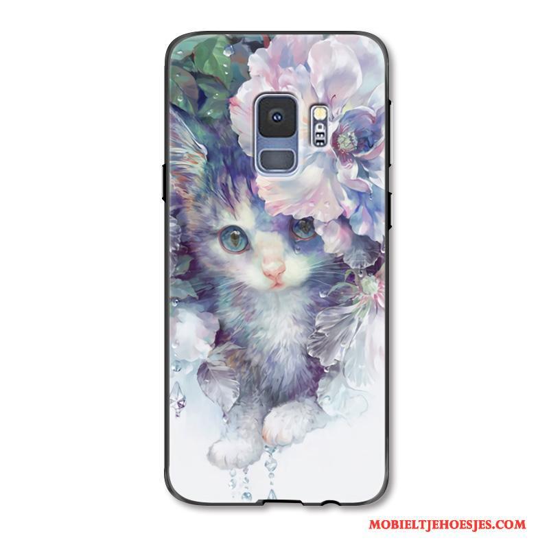 Samsung Galaxy S9+ Mooie Hoesje Telefoon Ster Kat Luxe Trendy Merk Bloemen