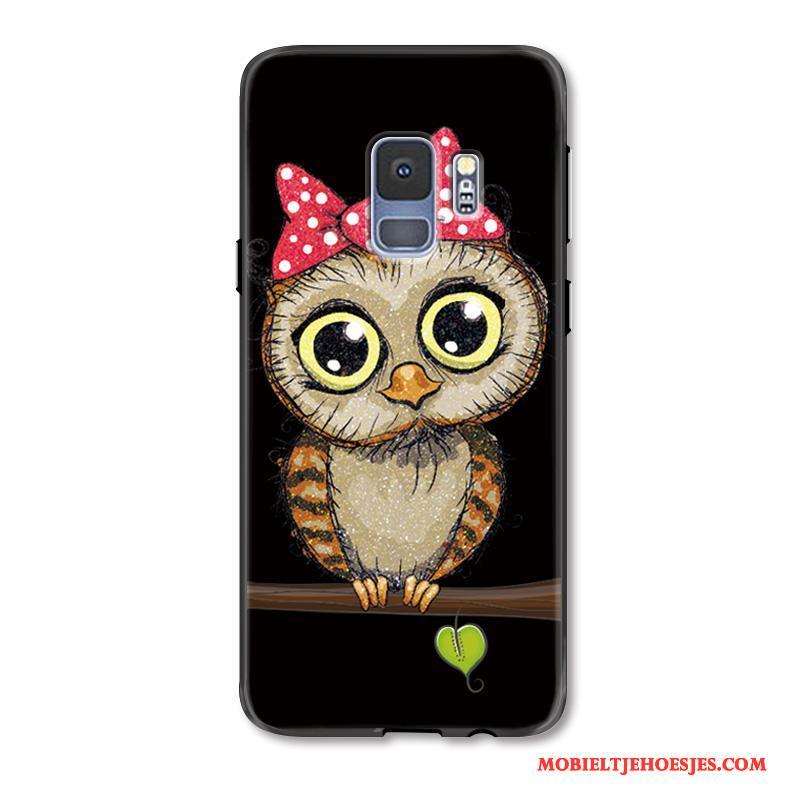 Samsung Galaxy S9+ Persoonlijk Kat Zwart Lovers Hoesje Telefoon Bescherming Ster