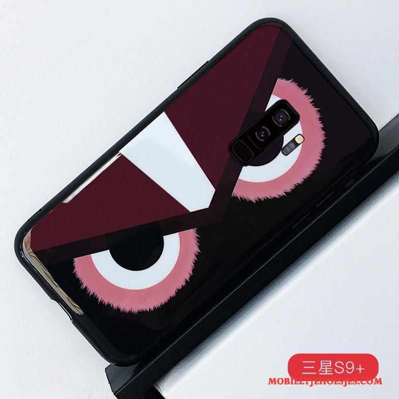 Samsung Galaxy S9+ Siliconen Net Red Scheppend Anti-fall Hoes Tas Hoesje Telefoon