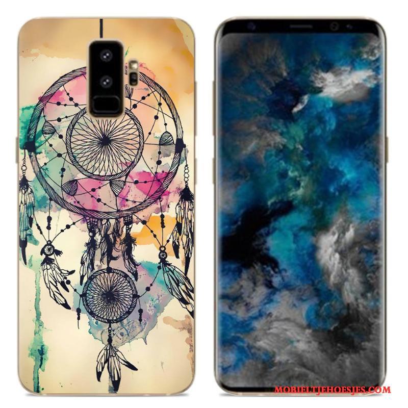 Samsung Galaxy S9 Spotprent Siliconen Hoes Kleur Hoesje Telefoon Ster Zacht