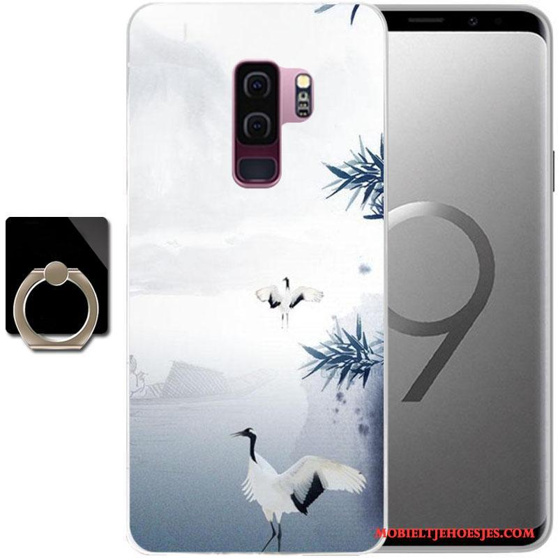 Samsung Galaxy S9+ Ster Hoes Hoesje Anti-fall Telefoon Geschilderd Purper