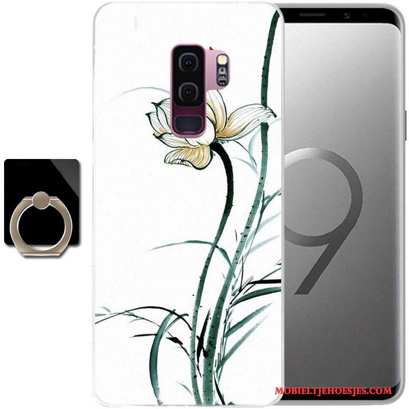 Samsung Galaxy S9+ Ster Hoes Hoesje Anti-fall Telefoon Geschilderd Purper