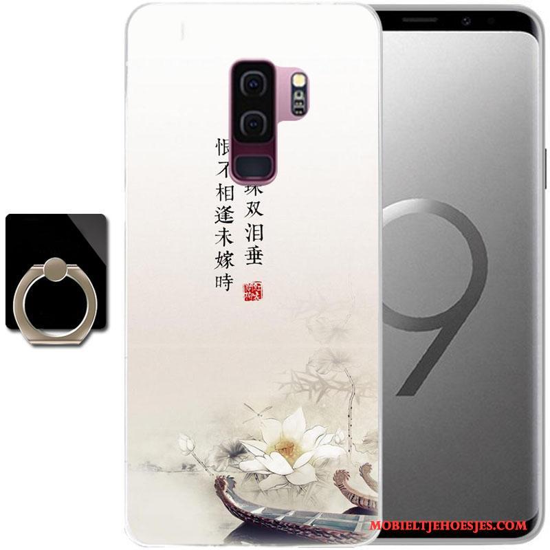 Samsung Galaxy S9+ Ster Hoes Hoesje Anti-fall Telefoon Geschilderd Purper