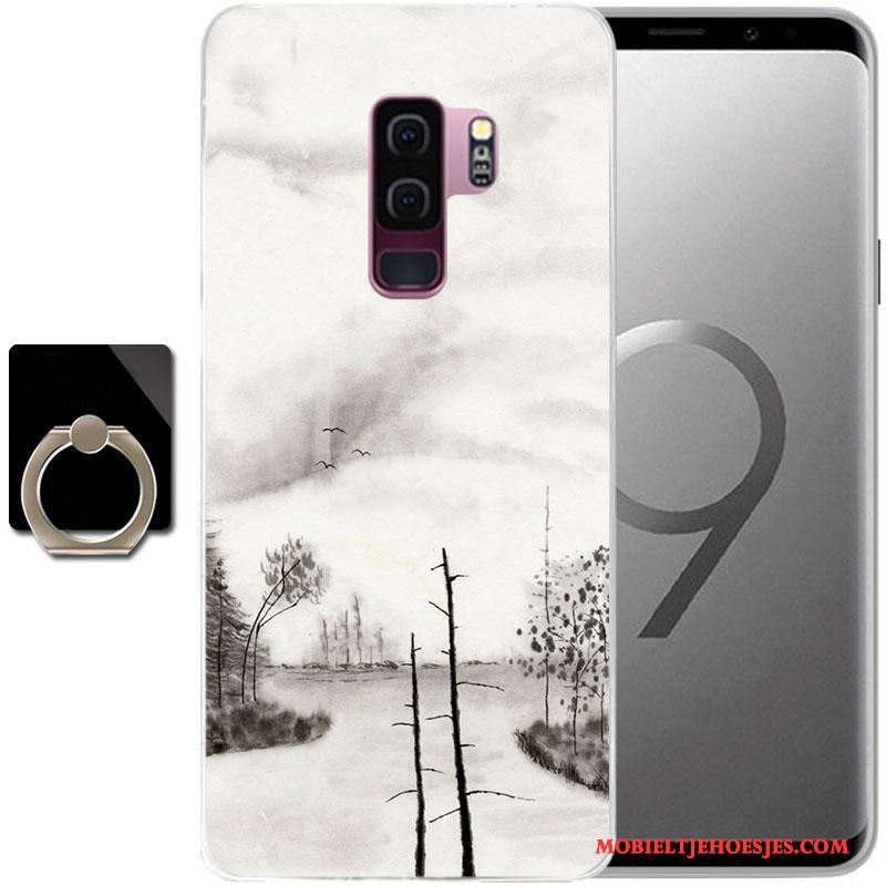 Samsung Galaxy S9+ Ster Hoes Hoesje Anti-fall Telefoon Geschilderd Purper