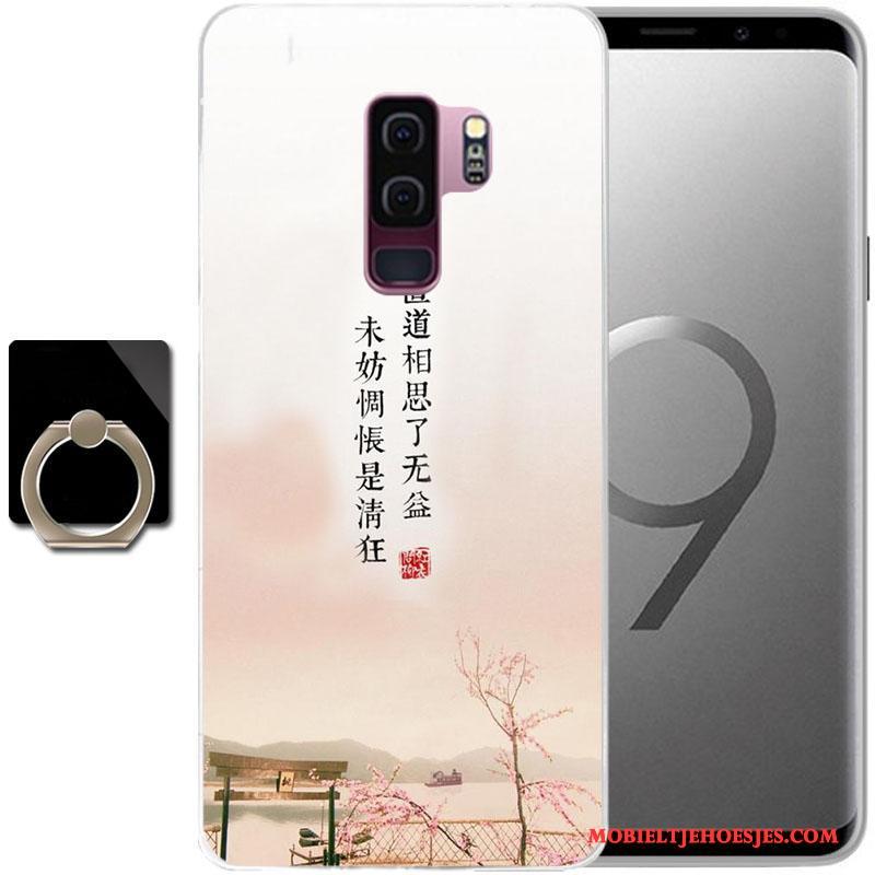 Samsung Galaxy S9+ Ster Hoes Hoesje Anti-fall Telefoon Geschilderd Purper