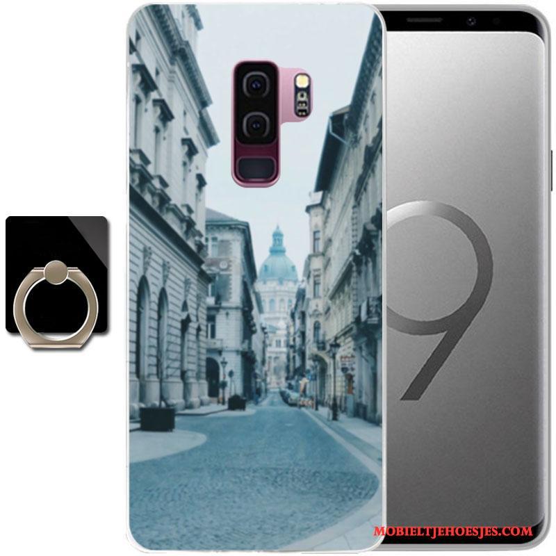 Samsung Galaxy S9+ Ster Hoes Hoesje Anti-fall Telefoon Geschilderd Purper