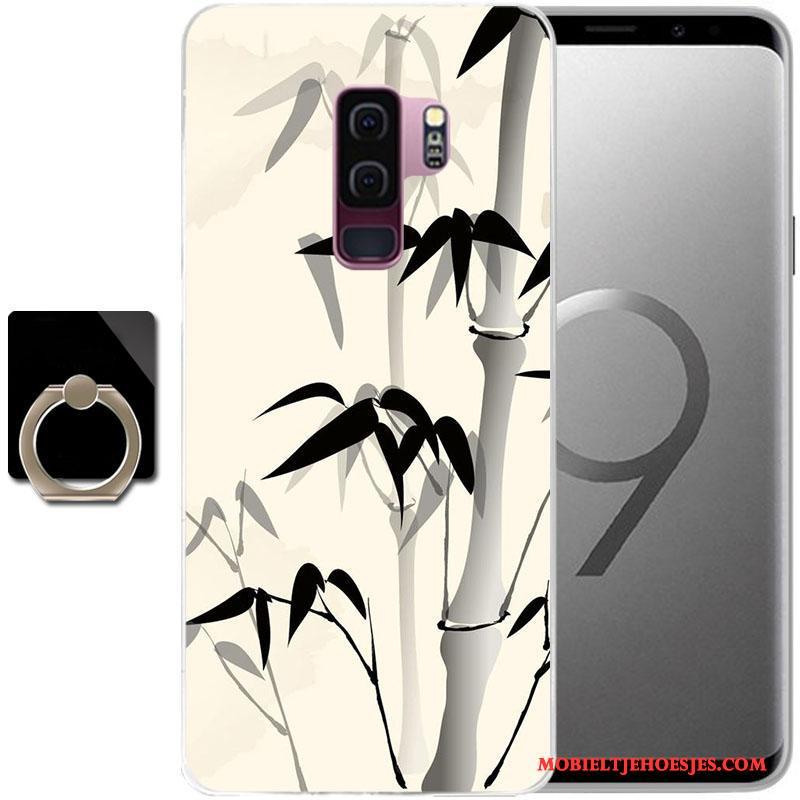 Samsung Galaxy S9+ Ster Hoes Hoesje Anti-fall Telefoon Geschilderd Purper