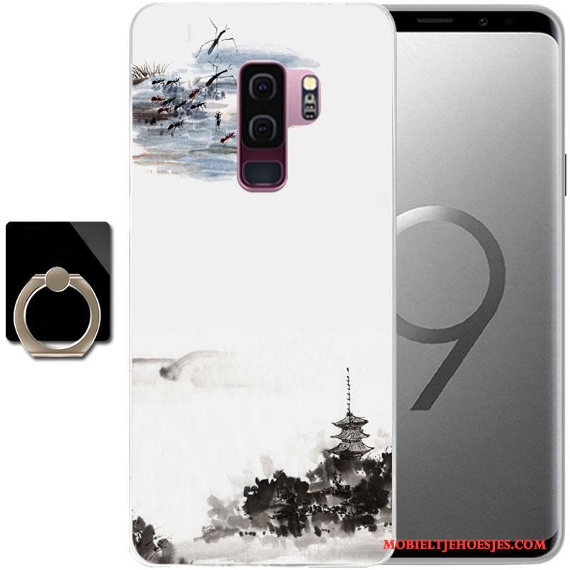 Samsung Galaxy S9+ Ster Hoes Hoesje Anti-fall Telefoon Geschilderd Purper