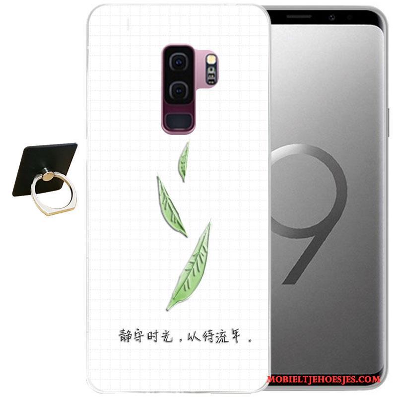 Samsung Galaxy S9+ Ster Zacht Bescherming Spotprent Hoesje Telefoon Roze Wind