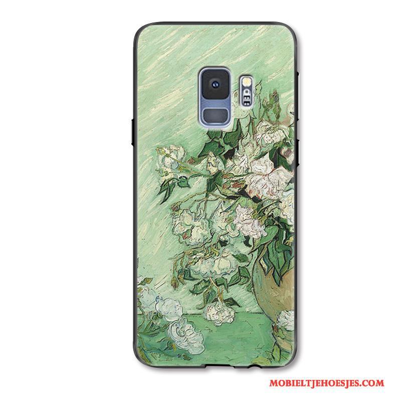Samsung Galaxy S9 Vers Bloemen Olieverfschilderij Hoes Ster Scheppend Hoesje Telefoon