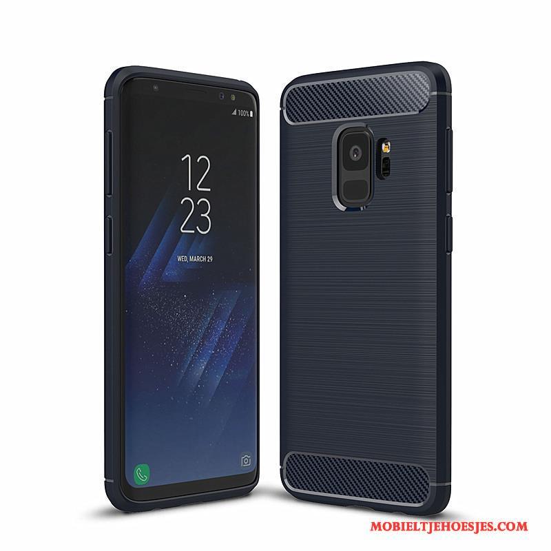 Samsung Galaxy S9 Zacht Anti-fall All Inclusive Siliconen Fiber Hoes Hoesje