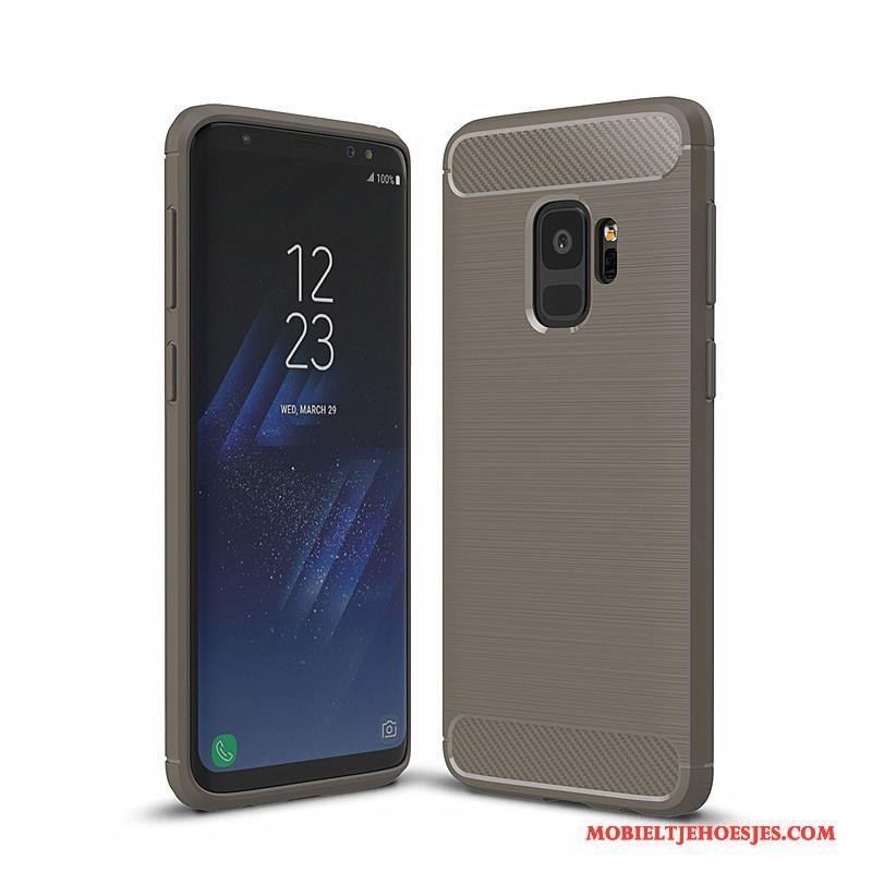 Samsung Galaxy S9 Zacht Anti-fall All Inclusive Siliconen Fiber Hoes Hoesje