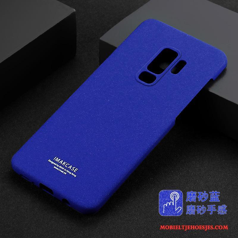 Samsung Galaxy S9+ Zwart Schrobben Hoesje Trend Scheppend Denim Bescherming