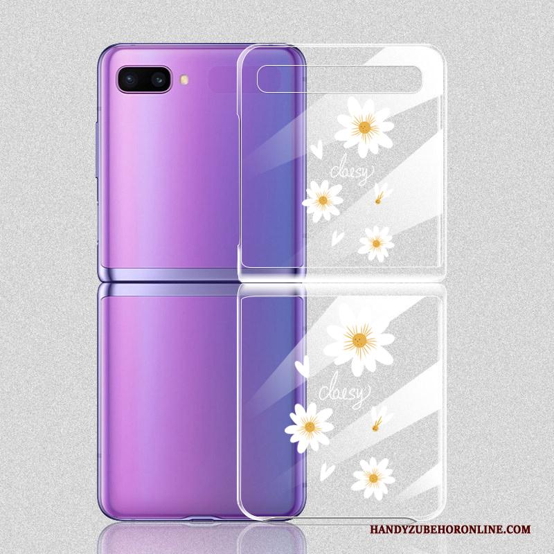 Samsung Z Flip Hoesje Telefoon Doorzichtig Bloemen Lovers Hard Ster Anti-fall