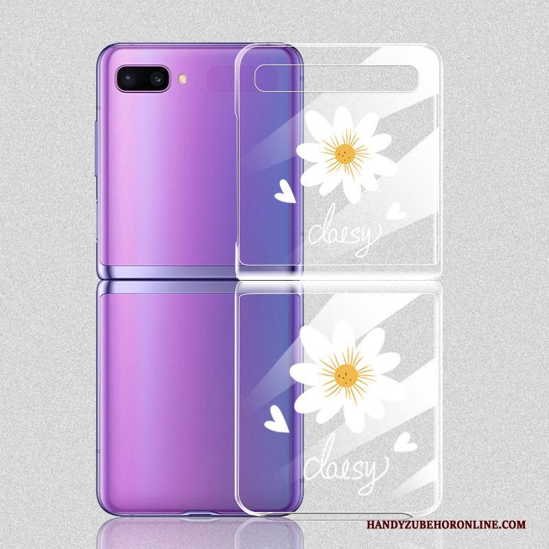 Samsung Z Flip Hoesje Telefoon Doorzichtig Bloemen Lovers Hard Ster Anti-fall