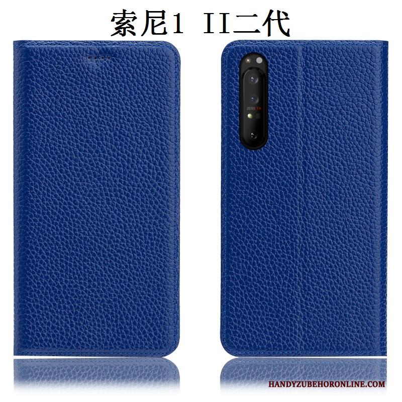 Sony Xperia 1 Ii Hoes Anti-fall Soort Aziatische Vrucht Rood Bescherming Hoesje Telefoon Folio