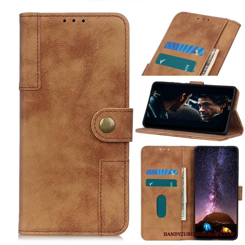 Sony Xperia 1 Ii Hoesje Telefoon Portemonnee Leren Etui Folio Vintage