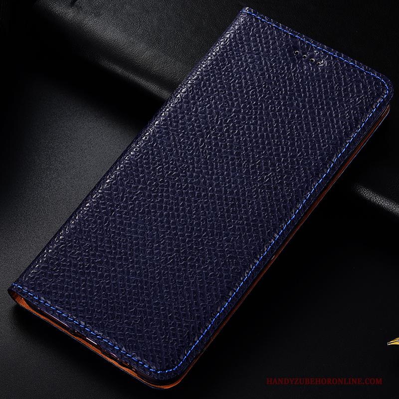 Sony Xperia 1 Leren Etui Zwart Hoesje Telefoon Anti-fall Bescherming Mesh All Inclusive