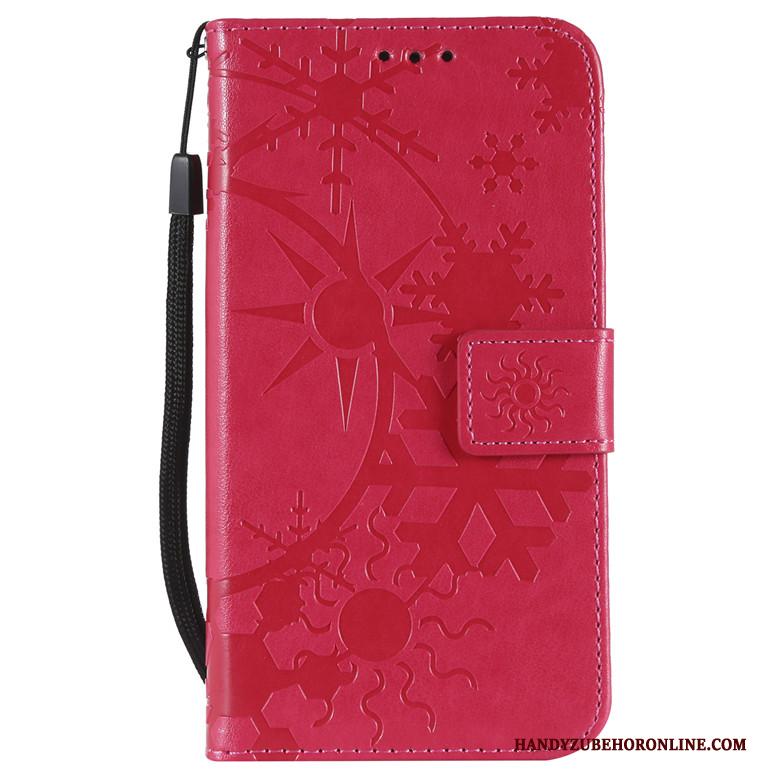 Sony Xperia 10 Plus Leren Etui Hoesje Telefoon Folio Rose Goud Zacht Anti-fall Bescherming