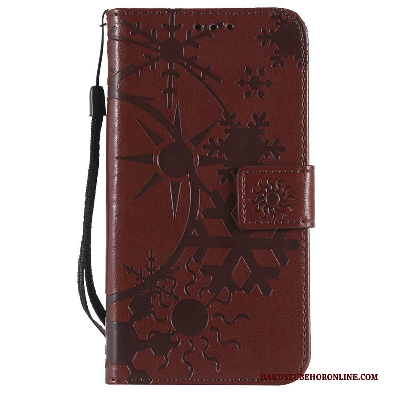 Sony Xperia 10 Plus Leren Etui Hoesje Telefoon Folio Rose Goud Zacht Anti-fall Bescherming