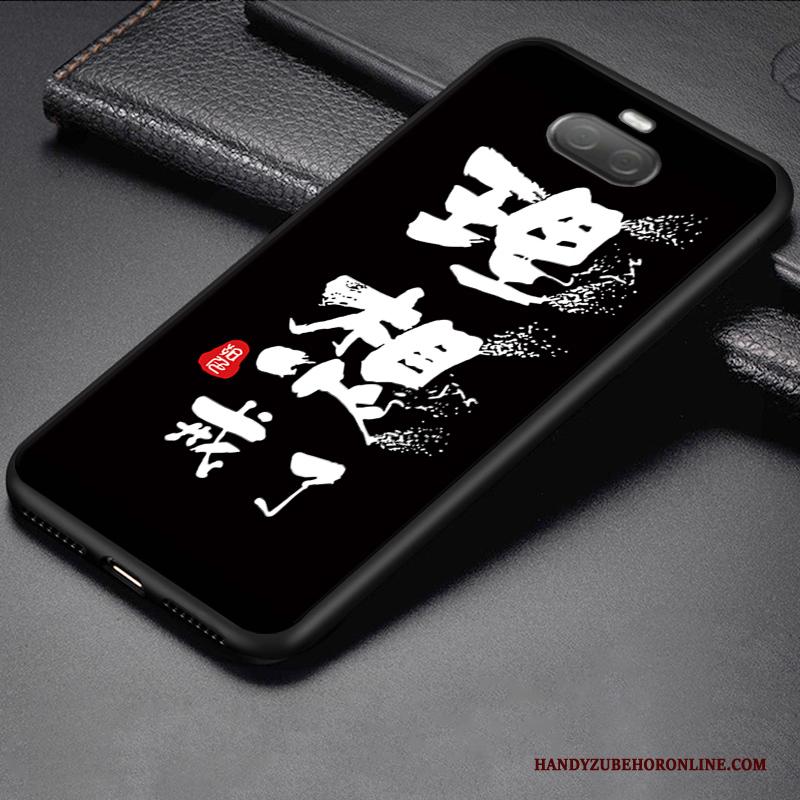 Sony Xperia 10 Plus Mode Siliconen Hoesje Telefoon Bescherming Zwart Persoonlijk Trend