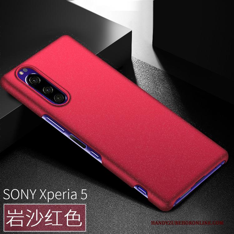 Sony Xperia 5 Hoesje Telefoon Groen Schrobben Bescherming Dun Anti-fall Hard