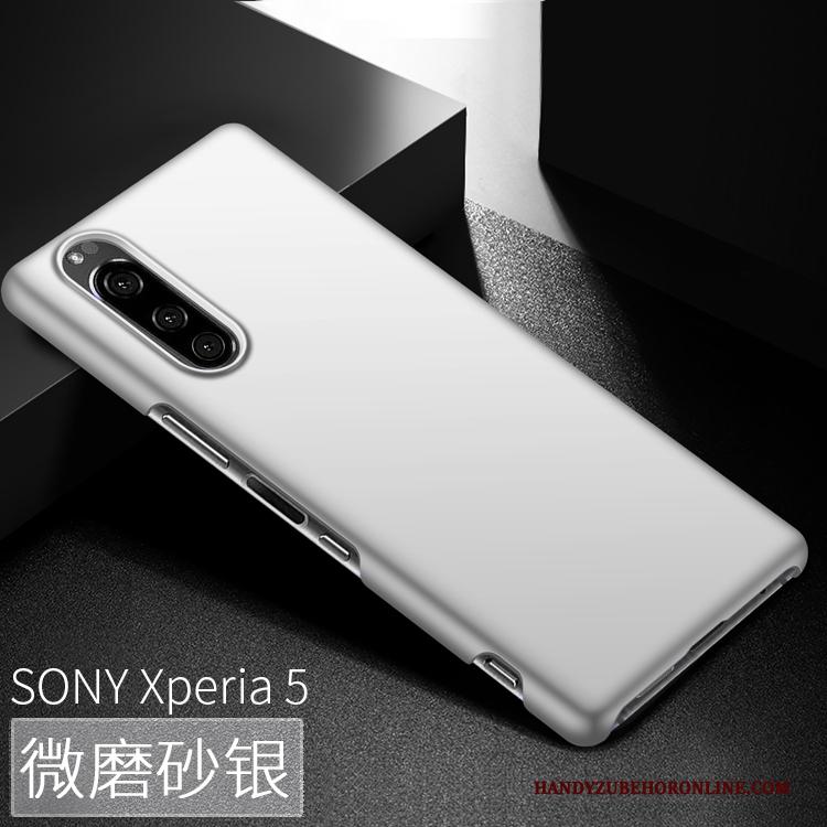 Sony Xperia 5 Hoesje Telefoon Groen Schrobben Bescherming Dun Anti-fall Hard