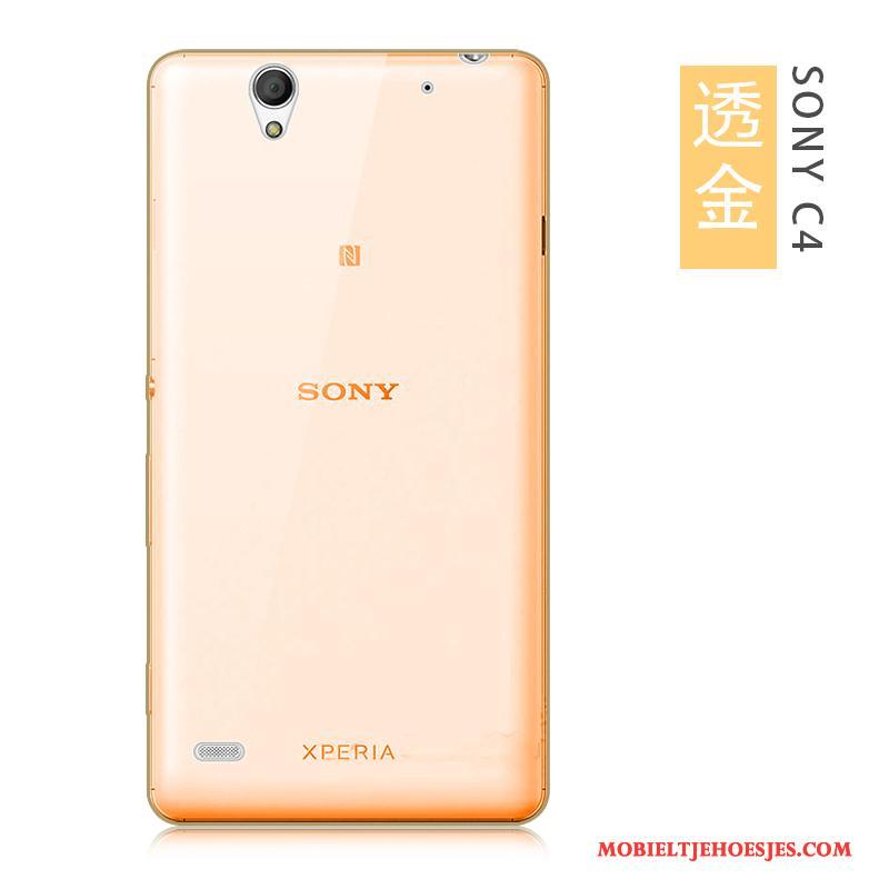 Sony Xperia C4 Zacht Blauw Hoesje Siliconen Telefoon Dun Grote