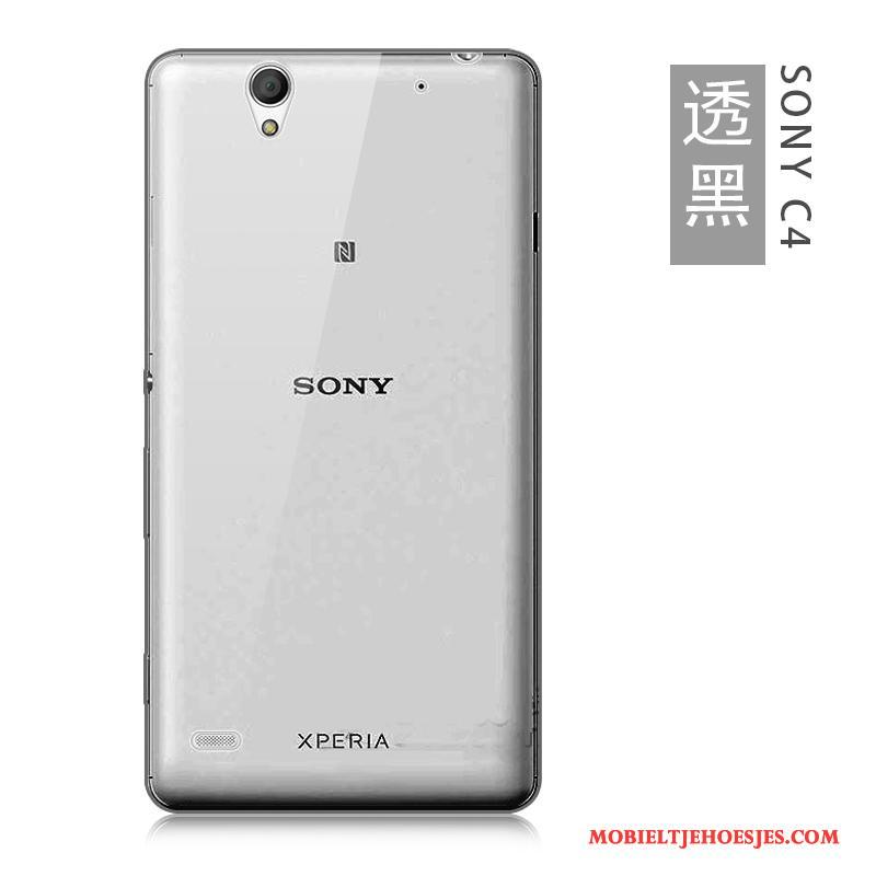 Sony Xperia C4 Zacht Blauw Hoesje Siliconen Telefoon Dun Grote